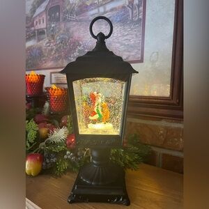 ❤️Merry Christmas Santa Clause Snow Globe Musical Lantern